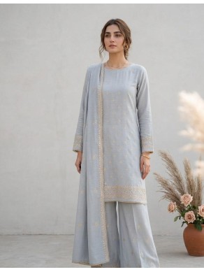 Dola Silk Pitta Embroidered Unstitched Suit-71