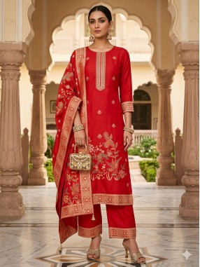 Banarasi Zardozi Embroidered Unstitched Suit-39