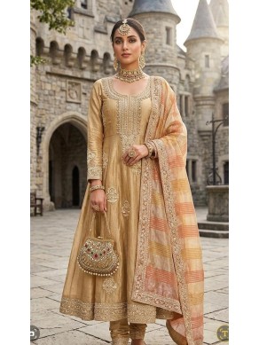 Tissue Zardozi Embroidered Unstitched Suit-54
