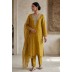 Crepe Silk Zardozi Embroidered Unstitched Suit-29